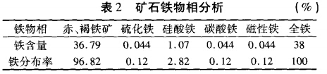 礦石鐵物相分（fèn）析
